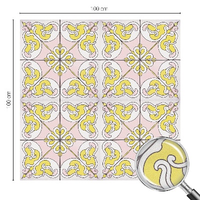 Dekorationsfolie til vindue mod indkig Abstrakte blomster