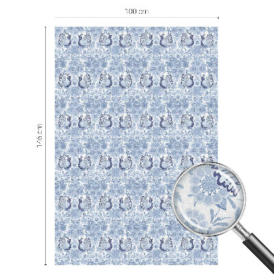 Vinduesfolie med mønster til afskærmning Blomsterfugl