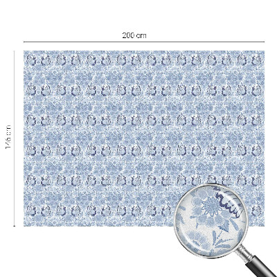 Vinduesfolie med mønster til afskærmning Blomsterfugl