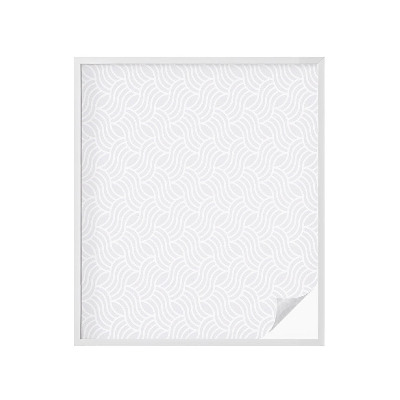 Mælkehvid vinduesfolie med motiv Bølger af harmoni