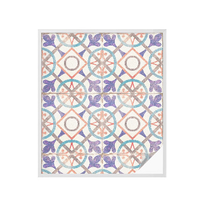 Dekorationsfolie til vindue mod indkig Farverige mosaikker