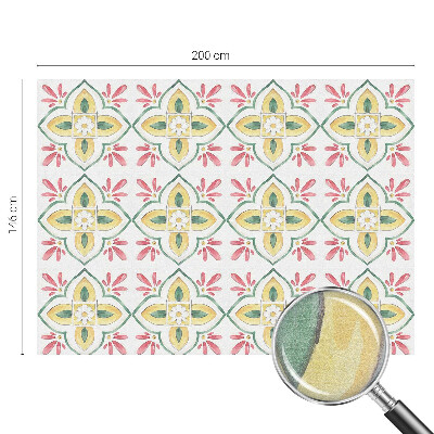 Dekorationsfolie til vindue mod indkig Blomsterornament