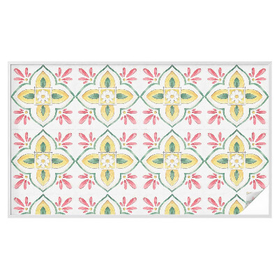 Dekorationsfolie til vindue mod indkig Blomsterornament