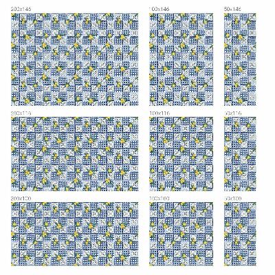 Mælkehvid vinduesfolie med motiv Citronmønster