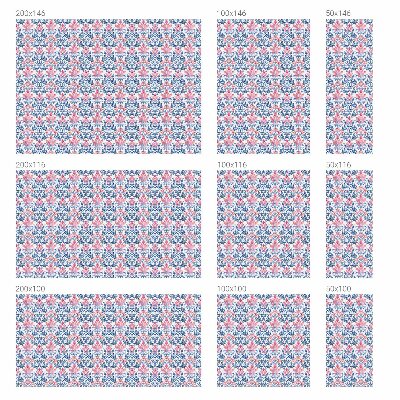 Vinduesfolie mod indkig med glasmaleri Blomstersymmetri