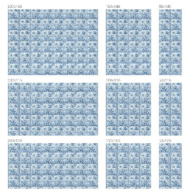 Mælkehvid vinduesfolie med motiv Tropisk landskab
