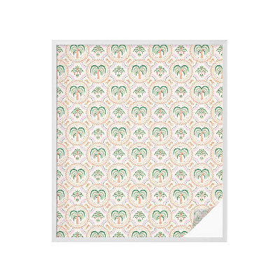 Vinduesfolie med mønster til afskærmning Eksotiske palmer