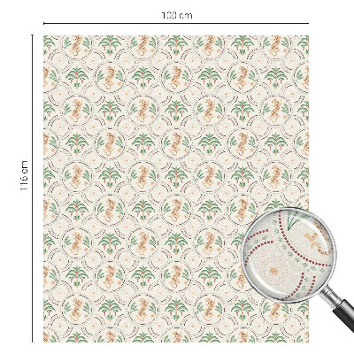 Selvklæbende vinduesfolie Palmeleopard