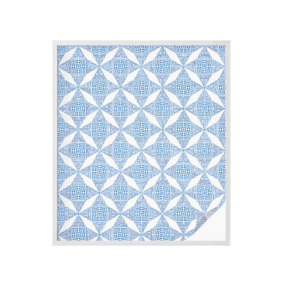 Vinduesfolie mod indkig med glasmaleri Geometriske labyrinter