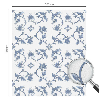 Selvklæbende vinduesfolie Blomsterornament