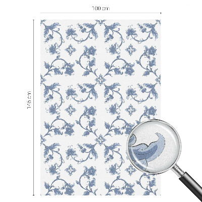 Selvklæbende vinduesfolie Blomsterornament