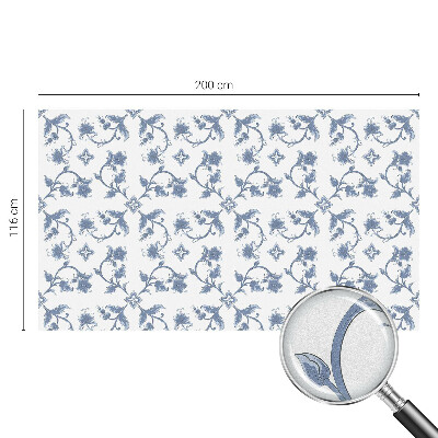 Selvklæbende vinduesfolie Blomsterornament