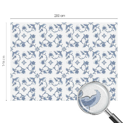 Selvklæbende vinduesfolie Blomsterornament