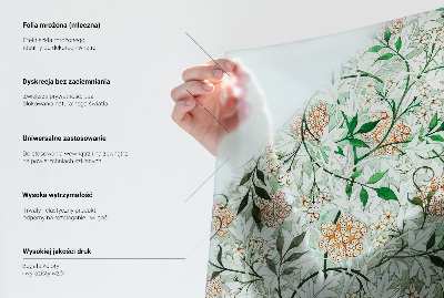 Selvklæbende vinduesfolie Blomsterornament