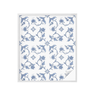 Selvklæbende vinduesfolie Blomsterornament