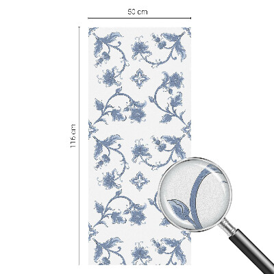 Selvklæbende vinduesfolie Blomsterornament