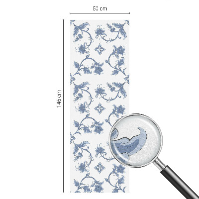 Selvklæbende vinduesfolie Blomsterornament