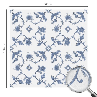 Selvklæbende vinduesfolie Blomsterornament