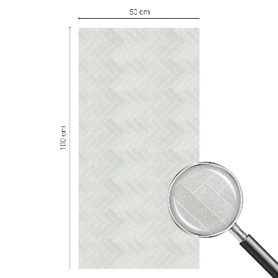 Dekorationsfolie til vindue mod indkig Grå sildeben