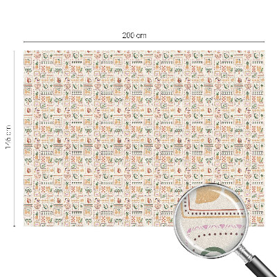 Vinduesfolie med mønster til afskærmning Folkloristiske mønstre