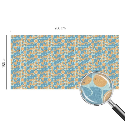 Mælkehvid vinduesfolie med motiv Fiskeagtig citrus