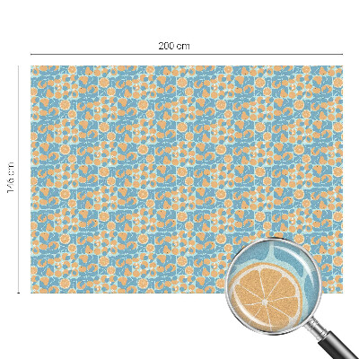 Mælkehvid vinduesfolie med motiv Fiskeagtig citrus