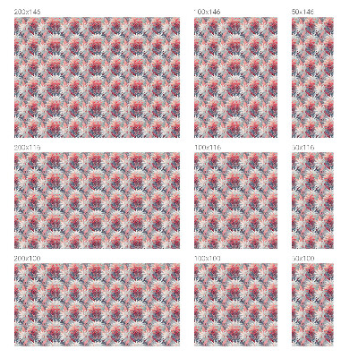 Vinduesfolie med mønster til afskærmning Blomsterblade