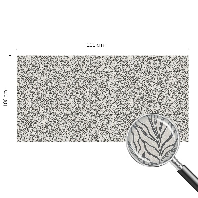 Vinduesfolie mod indkig med glasmaleri Blade blomster