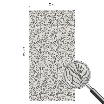 Vinduesfolie mod indkig med glasmaleri Blade blomster