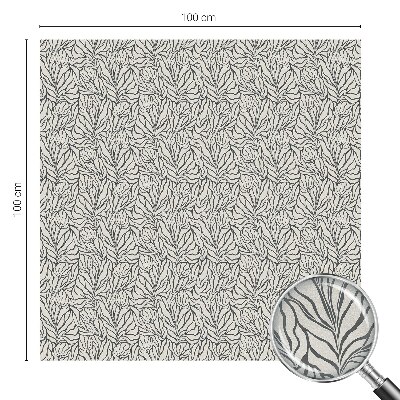 Vinduesfolie mod indkig med glasmaleri Blade blomster