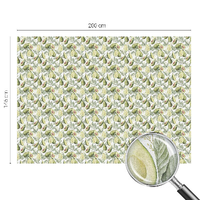 Dekorationsfolie til vindue mod indkig Avocadoblade