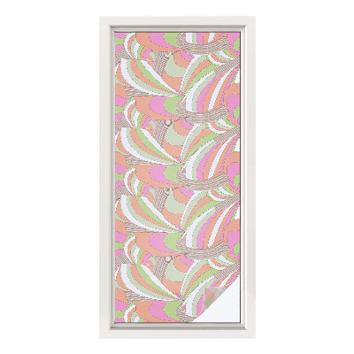 Selvklæbende vinduesfolie Farverig zigzag