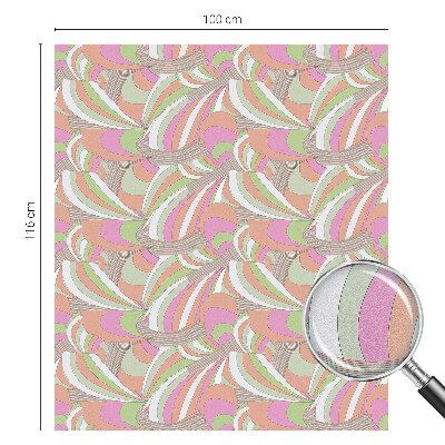 Selvklæbende vinduesfolie Farverig zigzag