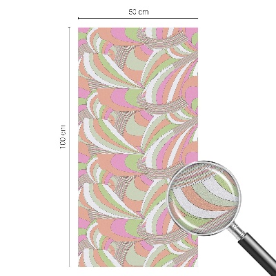 Selvklæbende vinduesfolie Farverig zigzag