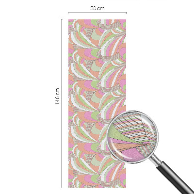 Selvklæbende vinduesfolie Farverig zigzag