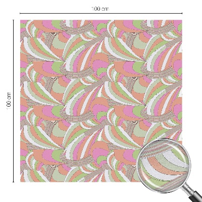 Selvklæbende vinduesfolie Farverig zigzag