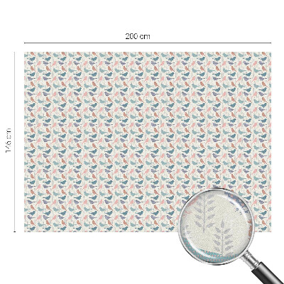 Vinduesfolie mod indkig med glasmaleri Pastelfugle