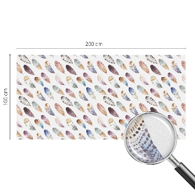 Selvklæbende vinduesfolie Boho fjer