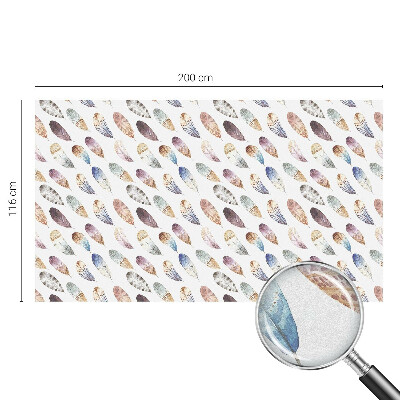 Selvklæbende vinduesfolie Boho fjer