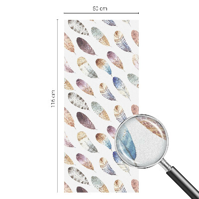 Selvklæbende vinduesfolie Boho fjer