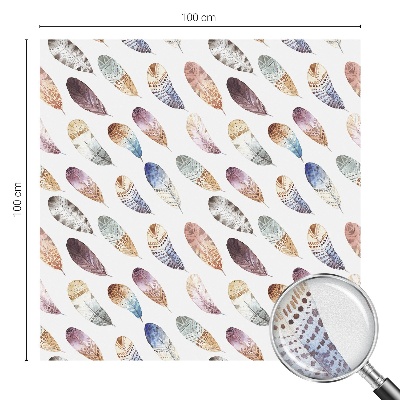 Selvklæbende vinduesfolie Boho fjer