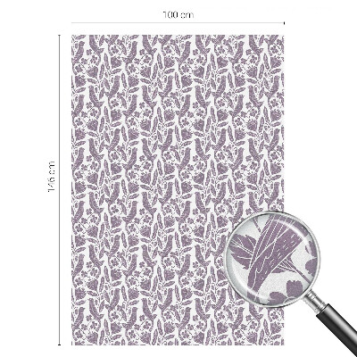 Mælkehvid vinduesfolie med motiv Folkelige motiver