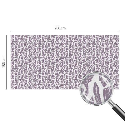 Mælkehvid vinduesfolie med motiv Folkelige motiver