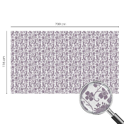 Mælkehvid vinduesfolie med motiv Folkelige motiver