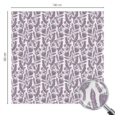 Mælkehvid vinduesfolie med motiv Folkelige motiver