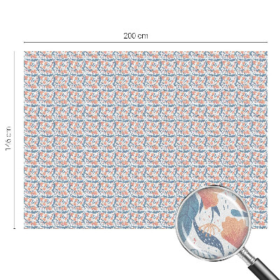 Vinduesfolie mod indkig med glasmaleri En blomsterfest