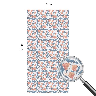 Vinduesfolie mod indkig med glasmaleri En blomsterfest