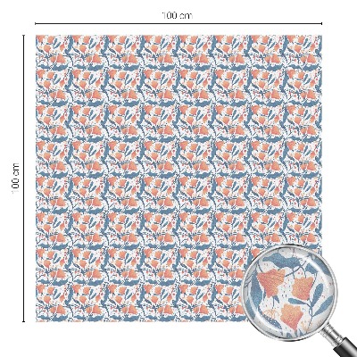 Vinduesfolie mod indkig med glasmaleri En blomsterfest