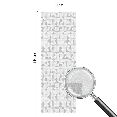 Dekorationsfolie til vindue mod indkig Geometriske mønstre