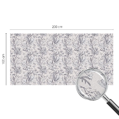 Vinduesfolie med mønster til afskærmning Blade og sommerfugle